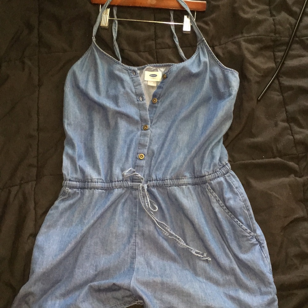 JEAN OLD NAVY ROMPER!